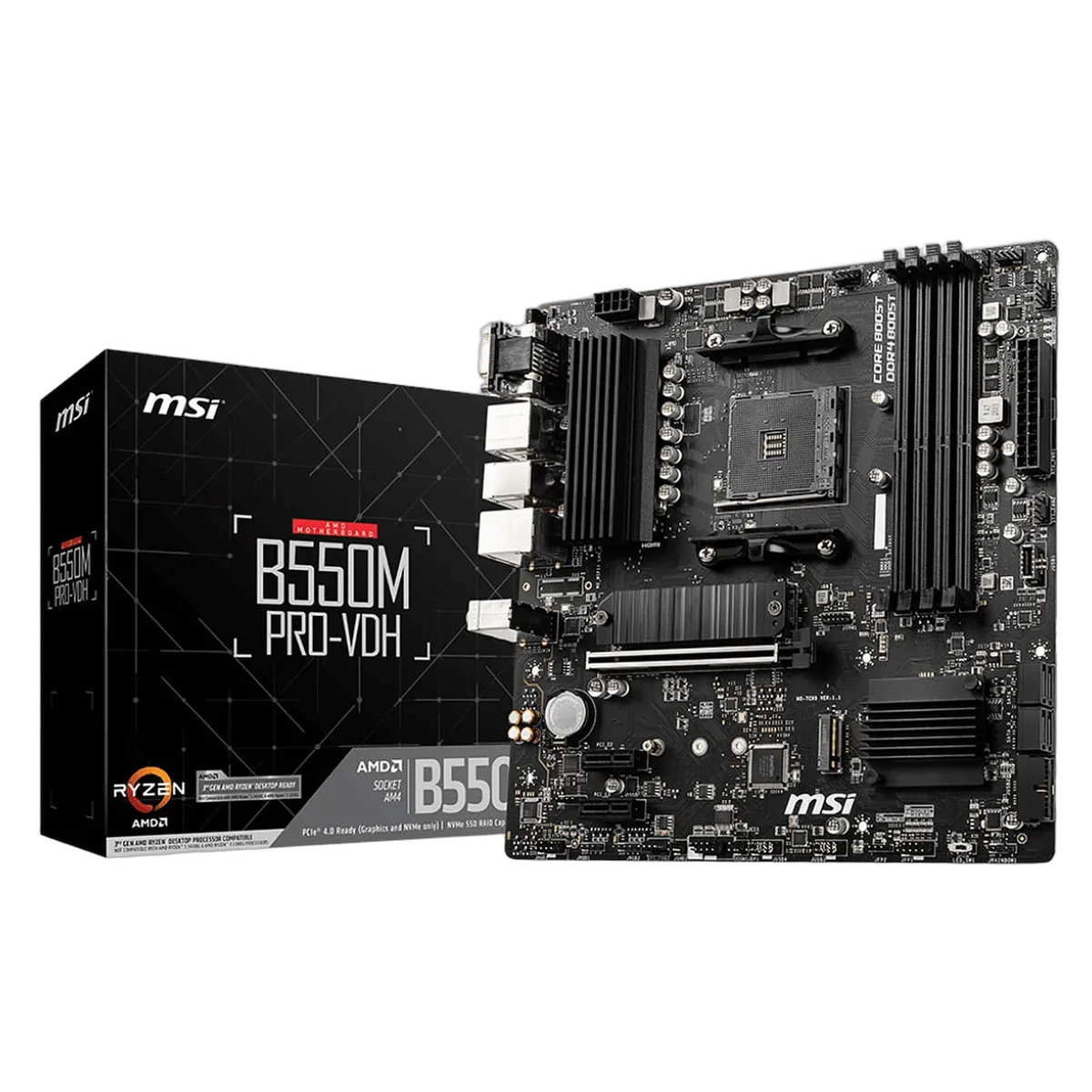 MSI B550M PRO-VDH, vue 1