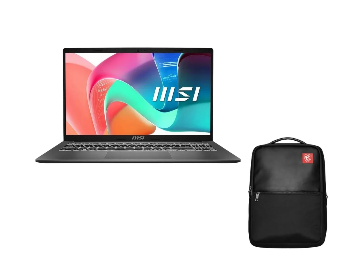 MSI Modern 14 F1MG-876FR - 14" FHD C5-120U 16Go 512Go Clavier rétroéclairé W11P + sac a dos, vue 1