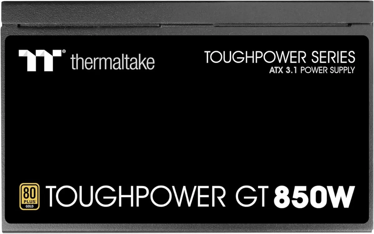 Thermaltake ATX 3.1 1000W - 80+ Gold - Toughpower GT FM - Noir, vue 3