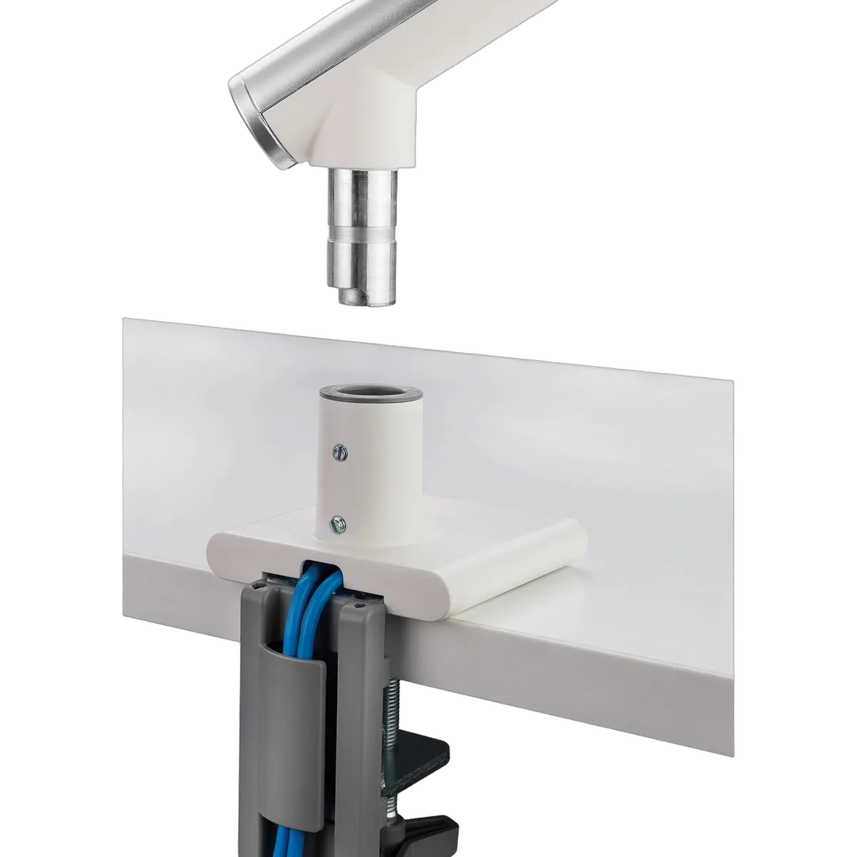 Kimex International Support de bureau Full Motion écran 17"- 32" Blanc VESA Max 100x100 Charge Max 9Kg, vue 7