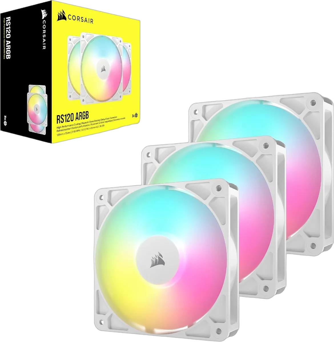 Corsair RS120 ARGB Triple pack - Blanc, vue 2