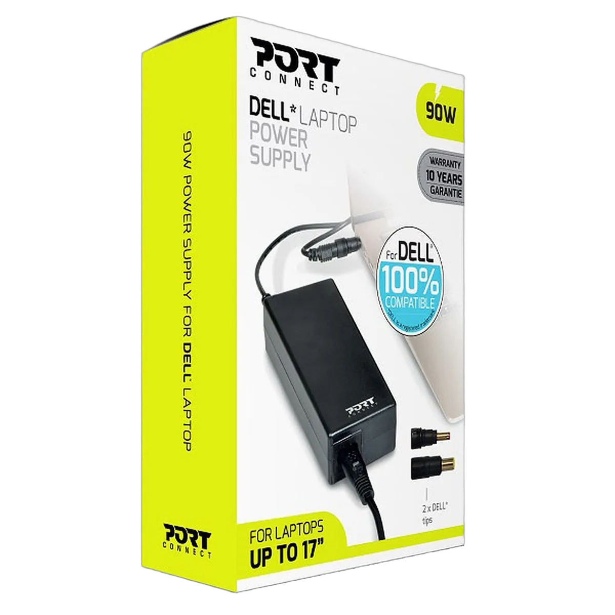 Port Chargeur secteur 90W DELL - 2 embouts, vue 2