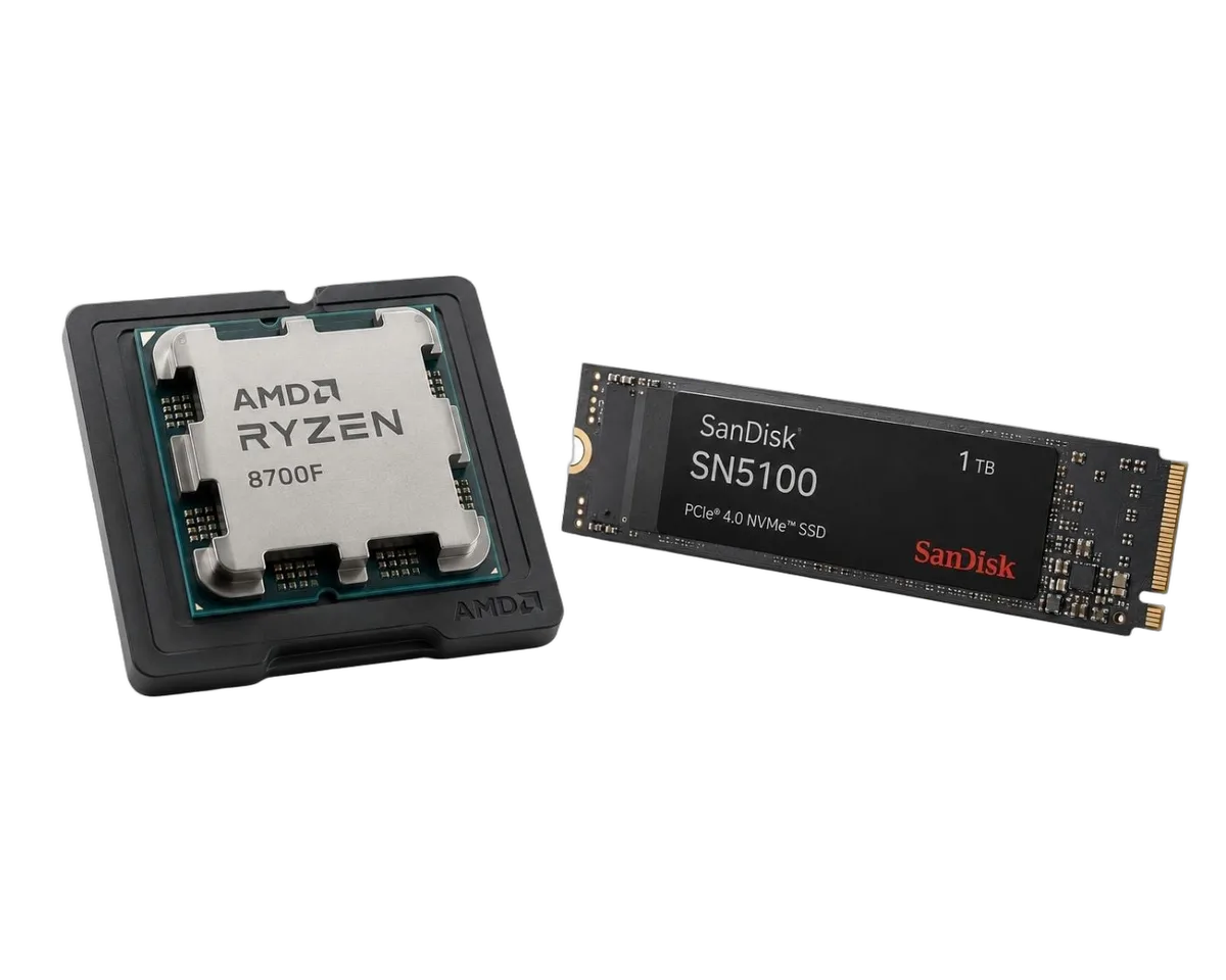 AMD Ryzen 7 8700F + 1TB NVMe Gen4, vue 1