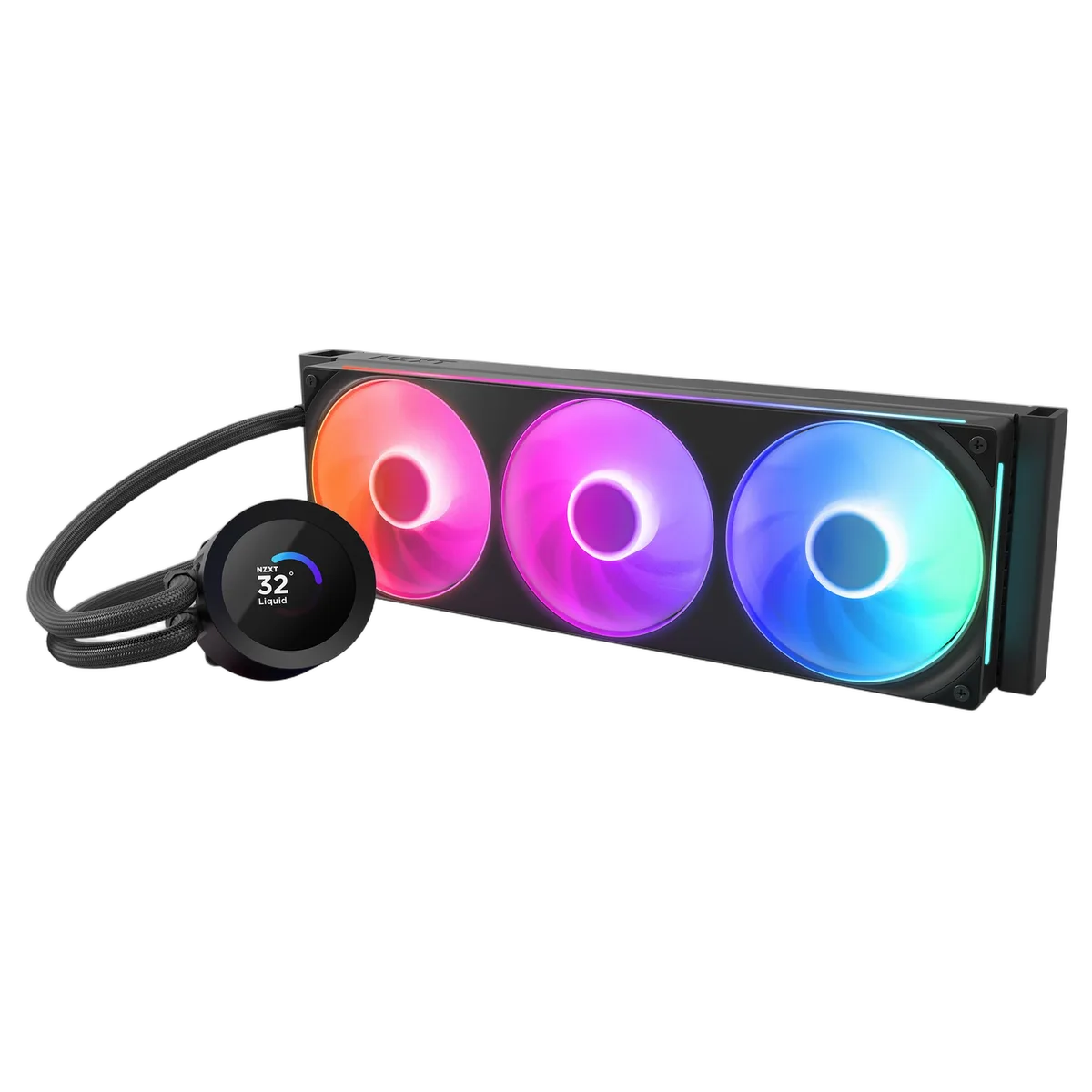NZXT Kraken Plus 360 RGB - 360mm - Noir, vue 4