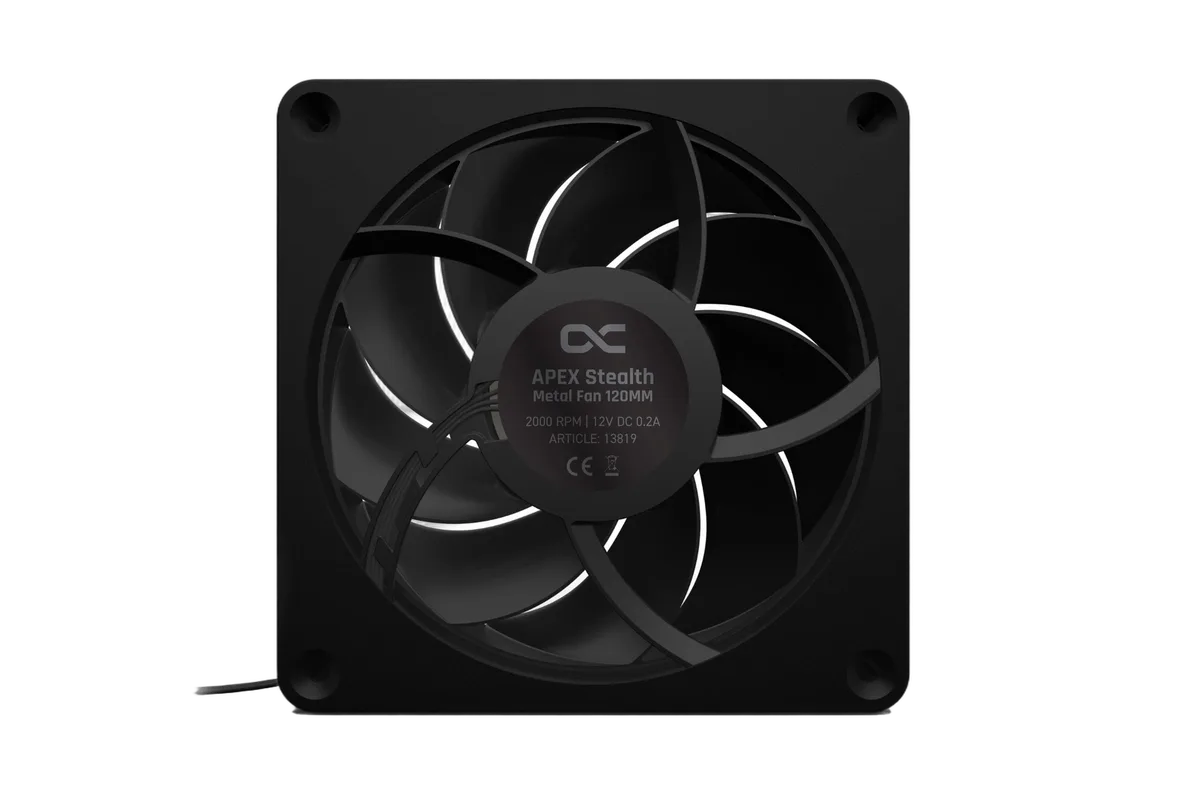 Alphacool Apex Stealth Metal 120mm - 2000rpm Noir, vue 2