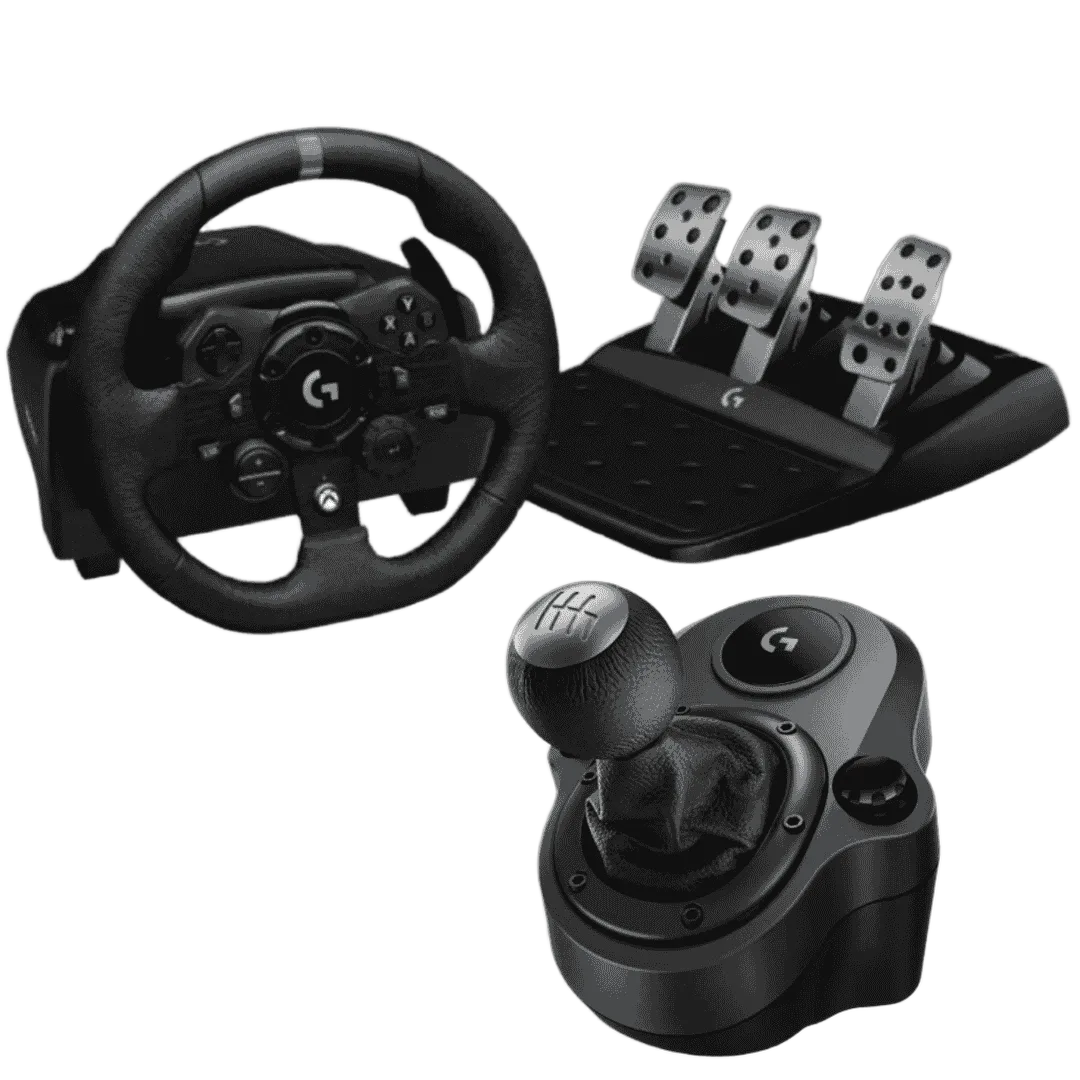 Logitech G923 Racing Wheel & Pedals + Shifter, vue 1