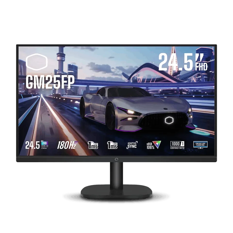 Cooler Master GM25FP - 24.5" FHD 180Hz IPS 1ms Adaptive Sync, vue 1