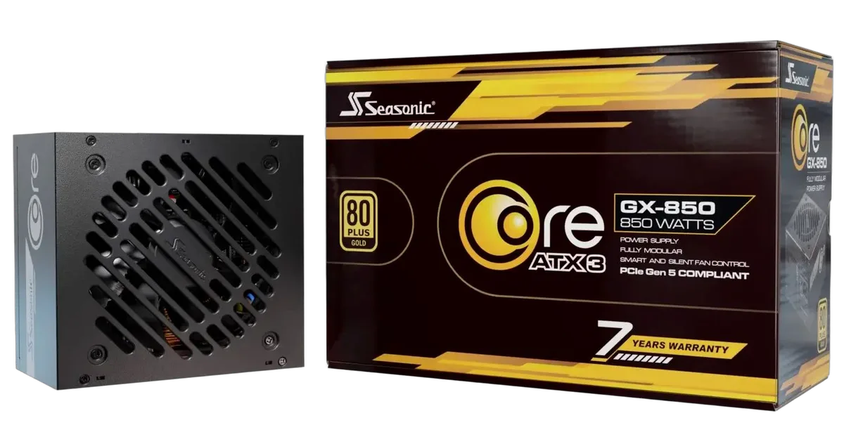 Seasonic ATX 3 850W 80+ Gold - GX-850-V2, vue 1
