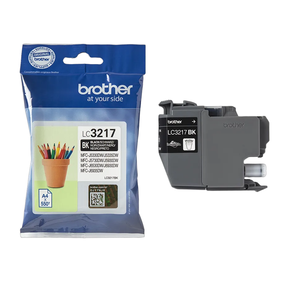 Compatible Brother Cartouche Noire LC3217BK, vue 2