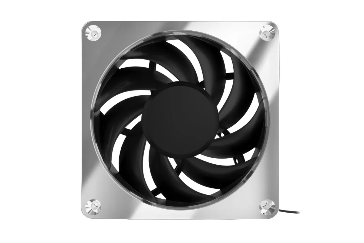 Alphacool Apex Stealth Metal 120mm - 3000rpm Chrome Pack de 3, vue 2