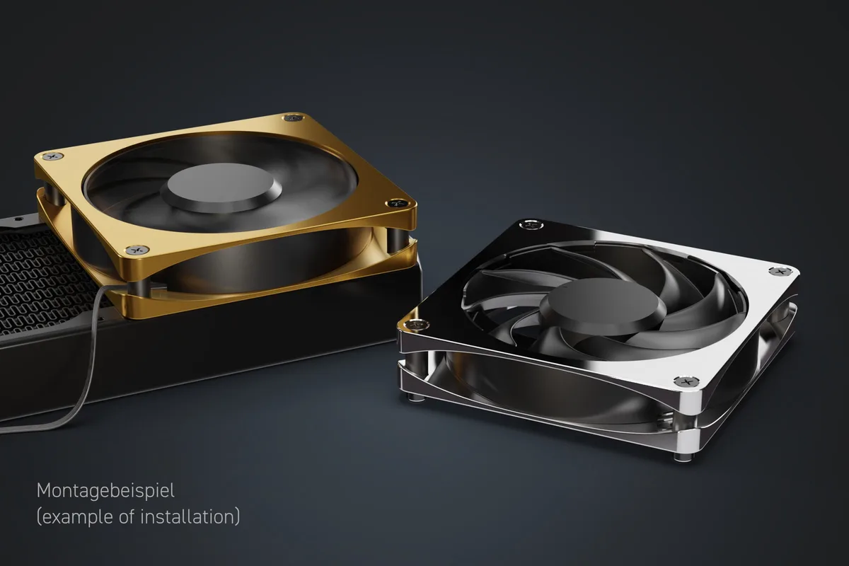 Alphacool Apex Stealth Metal 120mm - 2000rpm Blanc, vue 8