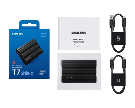 Samsung T7 SHIELD 2To Black, vue 12