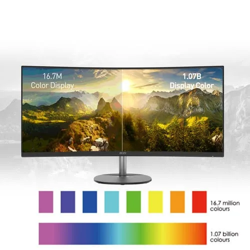 MSI PRO MP341CQ - 34" WQHD CURVE 100Hz VA 1ms FreeSync, vue 6