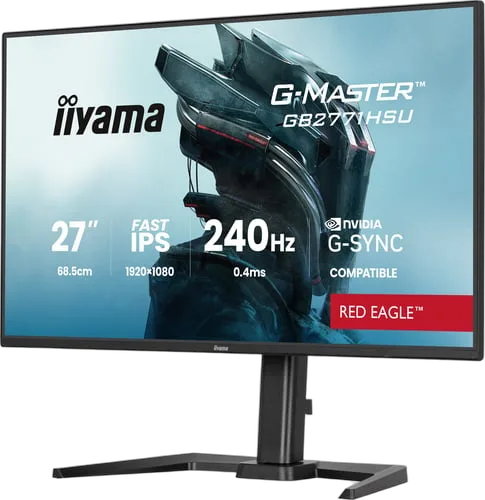 Iiyama GB2771HSU-B1 - 27" FHD 240Hz Fast IPS BlackTuner 0.4ms Pivot G-Sync