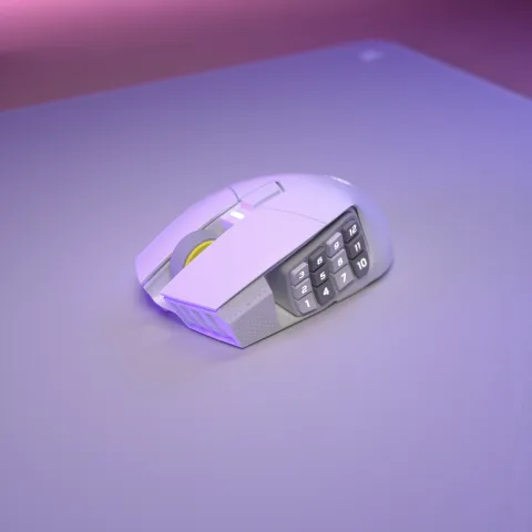 Corsair Scimitar Elite SE - Sans-Fil - RGB - Blanc
