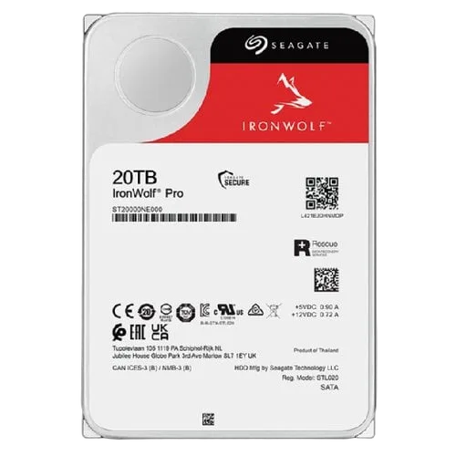 Seagate 20To IronWolf PRO SATA III 512Mo - ST20000NT001, vue 4