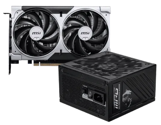 MSI RTX 5060 8G VENTUS 2X OC + MPG A1000GS PCIE5