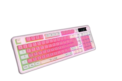 The G-LAB Keyz Caesium EX WL - Membrane - Sans fil - RGB - Rose
