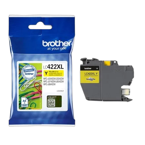 Brother LC422XLY Jaune, vue 3