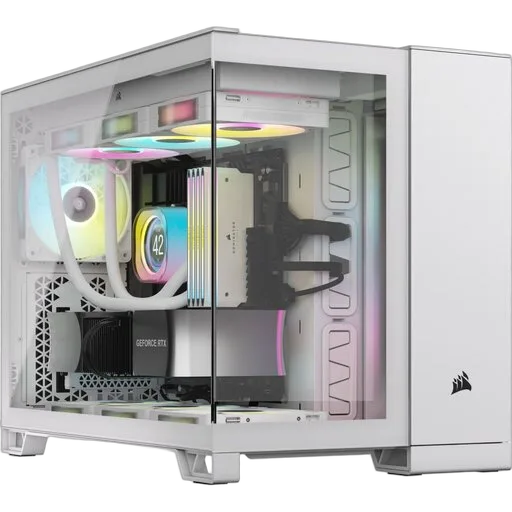 Corsair 2500X Tempered Glass mATX MT-White/Satin Gray Alum-Seconde Vie