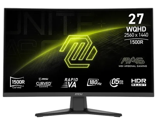 MSI MAG 275CQF E18 - 27" CURVE QHD 180Hz Fast VA 0.5ms FreeSync