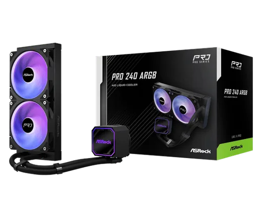 ASRock PRO 240 ARGB - 240mm - Noir