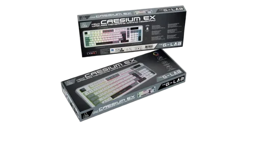 The G-LAB Keyz Caesium EX WL - Membrane - Sans fil - RGB - Blanc
