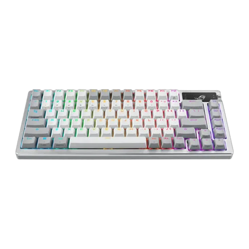 Asus ROG Azoth 75% - Mécanique - Sans-Fil - RGB - Blanc
