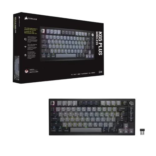 Corsair K65 Plus 75% - Mécanique - Sans-Fil - RGB - Noir