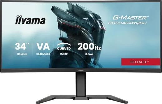 Iiyama G-Master GCB3484WQSU-B2 - 34" CURVE UWQHD/200Hz ou WHD/400Hz 0.6ms FreeSync Premium, vue 2