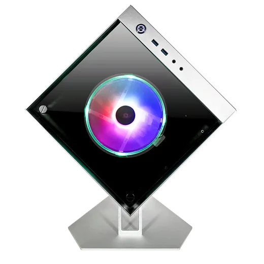 Azza Cube mini 805G silver - mT/Sans Alim/ITX