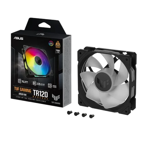 Asus TUF GAMING - TR120 Fan ARGB REVERSE - Noir, vue 9
