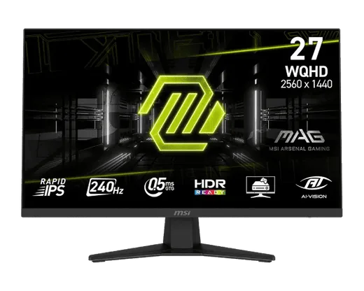 MSI 3 x MAG 274QF X24 - 27" QHD 240Hz FreeSync Premium + Support 3 écrans