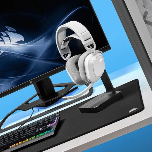 Corsair HS80 RGB Wireless - Blanc