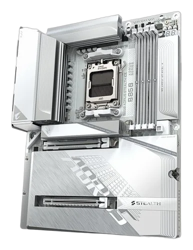 Gigabyte B850 AORUS STEALTH ICE, vue 5