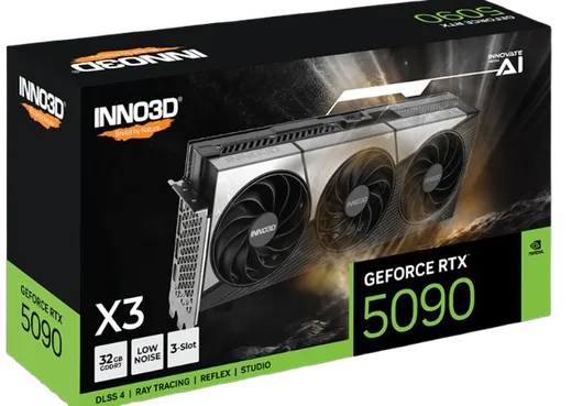 Inno3D GeForce RTX 5090 X3 32GB, vue 3