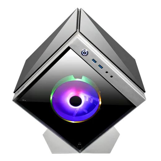 Azza Cube mini 805G silver - mT/Sans Alim/ITX