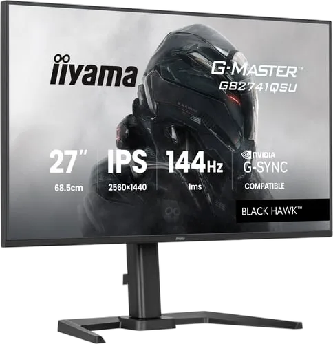 Iiyama G-Master GB2741QSU-B1 - 27"QHD 144Hz IPS 1ms Pivot Adaptive Sync G-Sync, vue 4