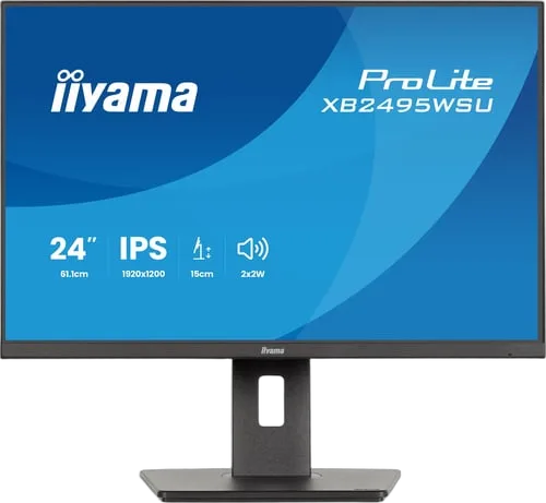 Iiyama Prolite XB2495WSU-B1 - 24.1" FHD+ 100Hz IPS 4ms Pivot HDMI DisplayPort