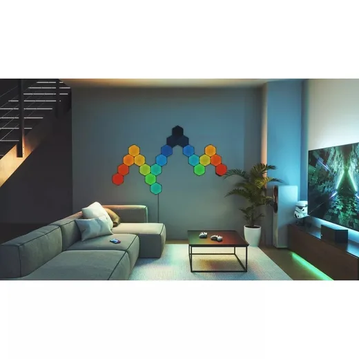Nanoleaf Shapes Black Hexagons Pack Expansion - 3 pièces, vue 6
