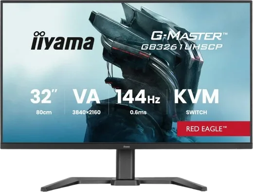 Iiyama GB3261UHSCP-B1 - 32" 4K 144Hz VA 0.6ms USB-C KVM FreeSync Premium
