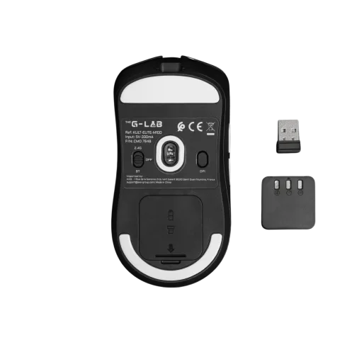 The G-LAB Kult Elite M100 - Sans-Fil - RGB - Noir
