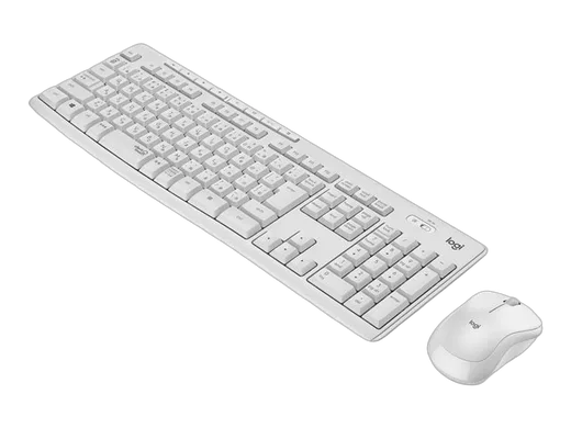 Logitech MK295 Silent Wireless Combo WHITE, vue 3