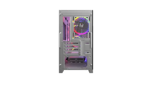M.RED StarDust Mini Blanc ARGB - mT/sans alim./mATX, vue 7