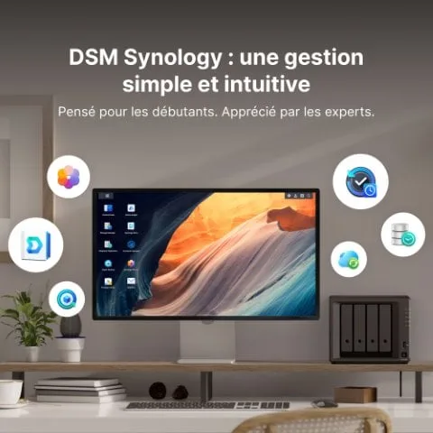 Synology DS425+ - 4 Baies (compatible disques tiers), vue 10