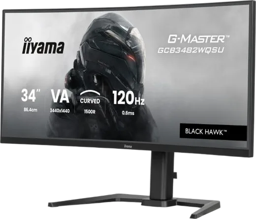 Iiyama G-MASTER GCB3482WQSU-B1 - 34" CURVE UWQHD 120Hz VA 0.6ms HDR FreeSync Premium, vue 5