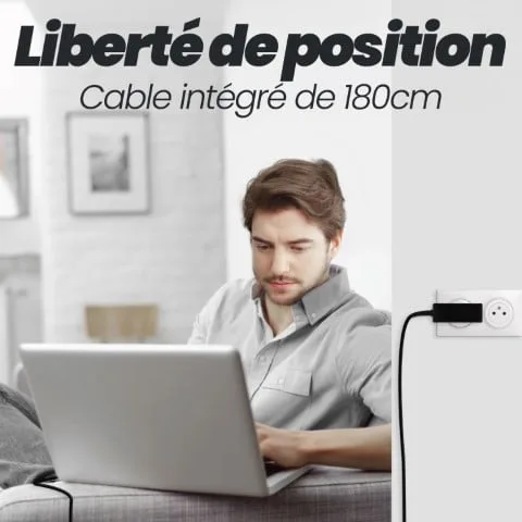 T'nB Chargeur universel USB-C - 45W - 1.8m - Noir, vue 5