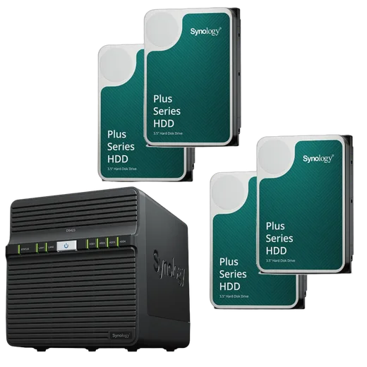 Synology DS423 - 4 Baies avec 4 disques de 8To