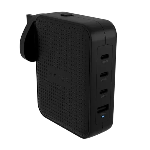 Targus Chargeur de voyage GaN 145W 3xUSB-C + USB-A - 4 ports  - Noir