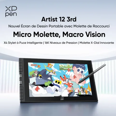 XPPEN Artist 12 3rd CD121FH - 5080LPI 11.9" Noir
